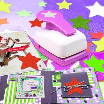 Star Hole Punch, 2 inch Star Punches for Paper Craft, Card Making Scrapbook - style: Star