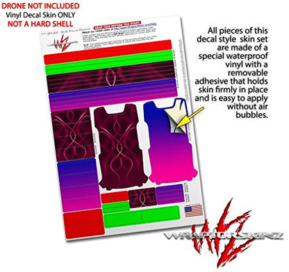 Skin Decal Wrap 2 Pack Compatible with DJI Ryze Tello Abstract 01 Pink Drone NOT Included