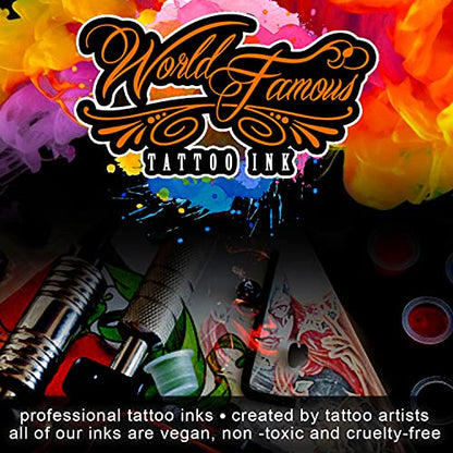 World Famous Tattoo Ink - Prince Albert Pink Tattoo Ink - Professional Tattoo Ink & Tattoo Supplies - Skin-Safe Permanent Tattooing in Bold Shades - Vegan & Non-Toxic (1 oz) - color: Prince Albert Pink, size: 1 fl oz
