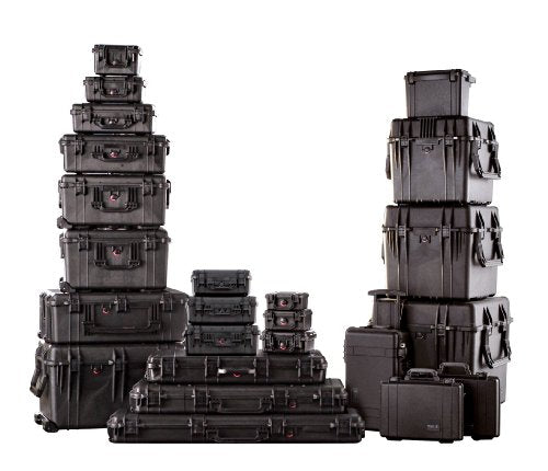 Pelican 1500 Case With Padded Divider Set (Black) - color: Black, style: Rugged Protective Case