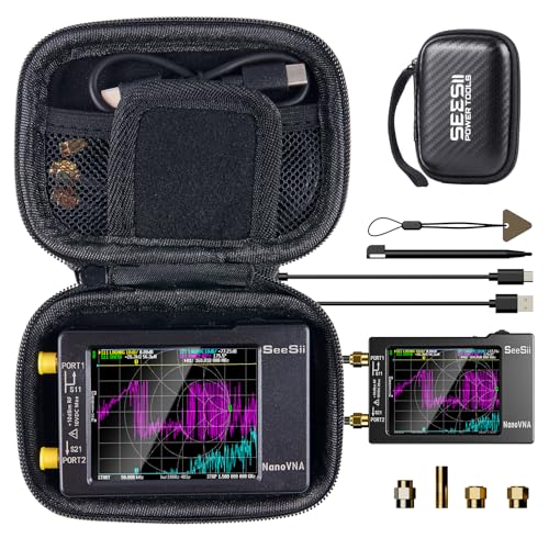 Seesii 2.8" NanoVNA-H Protective Case, EVA Hard Shell Storage Pouch - size: 2.8 inches
