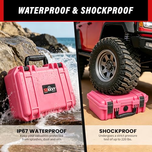 SEKKVY Gun Case for Handguns, Pistol Case Hard Shell - color: 1-Pistol Case, Pink