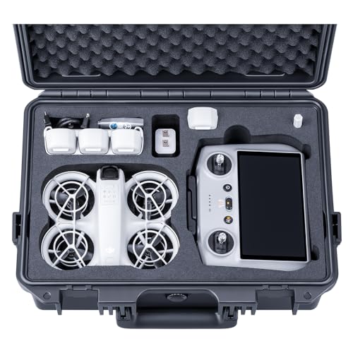 Lykus Titan N110 Waterproof Hard Case for DJI Neo 1 and DJI RC2/RC-N3 - color: Black