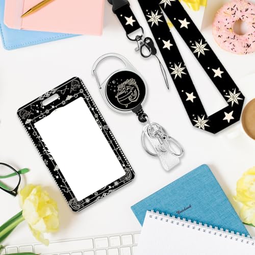 Dargon Lanyards for ID Badge Holder, Cute Dargon Cactus ID Badge Holder - color: Dargon-black