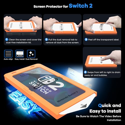 AACL 3 Pack for Nintendo Switch 2 2025 Screen Protector Glass [6.7"]