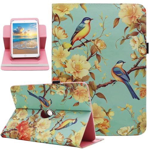 Universal 10 10.1 11 Inch Android 16 15 Tablet Case Cover - color: 03 Birds Flower
