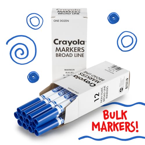 Crayola CYO24326235 - Marker, Blue, 12/BX - color: Blue