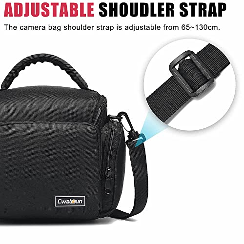Cwatcun Camera Sling Bag Large, Crossbody DSLR Case for Canon/Nikon - size: 1.0 Large