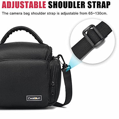 Cwatcun Camera Sling Bag Large, Crossbody DSLR Case for Canon/Nikon - size: 1.0 Large