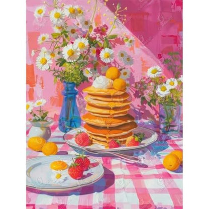 Gamteldot Cake Diamond Art Kits for Adults Beginners,Daisy Diamond Art - color: Cake