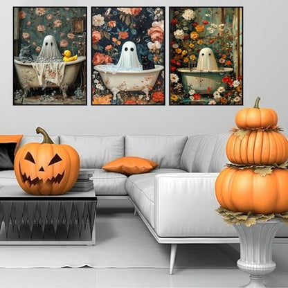 3 Pack Diamond Art Kits for Adults Halloween Diamond Painting Kit 12x16inch - color: 3 Pack Halloween-D, size: 11.8 × 15.7 in (30 × 40 cm)