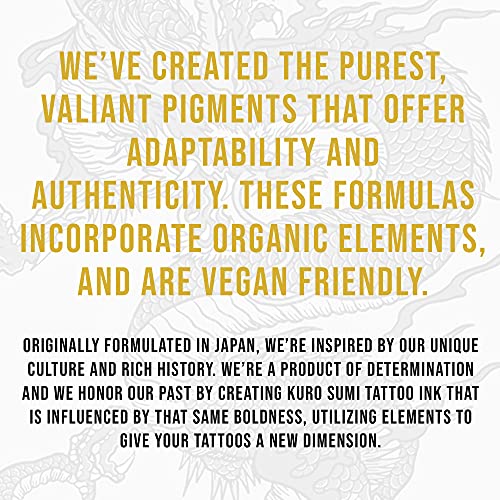 Kuro Sumi Double Sumi Tribal Black, Vegan Friendly, Professional Ink 1.5oz