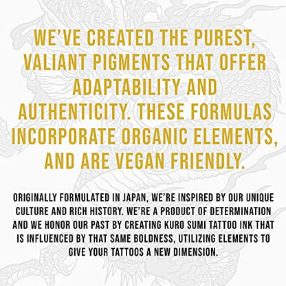 Kuro Sumi Double Sumi Tribal Black, Vegan Friendly, Professional Ink 1.5oz