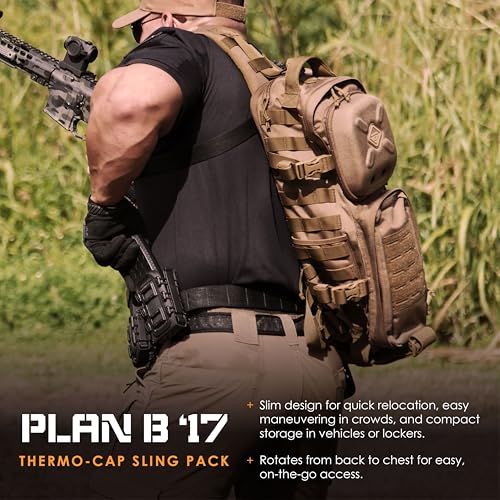 HAZARD 4 Plan-B(TM 17 Hazard go-bag thermo-cap sling Backpack - color: Coyote, size: Evac Plan-B
