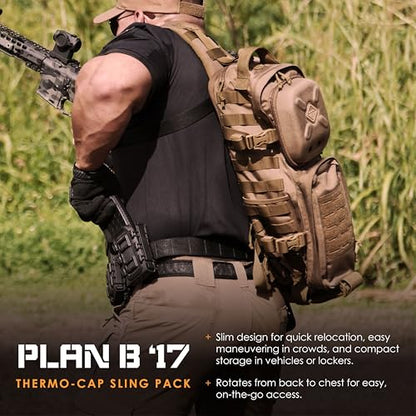HAZARD 4 Plan-B(TM 17 Hazard go-bag thermo-cap sling Backpack - color: Coyote, size: Evac Plan-B