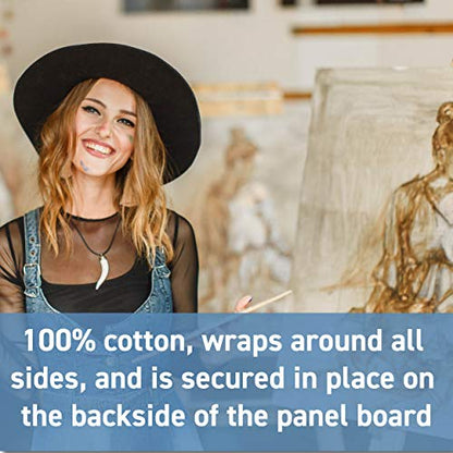 5 Pack 6" x 8" Value Canvas Panel by Artist's Loft - size: 6" x 8"