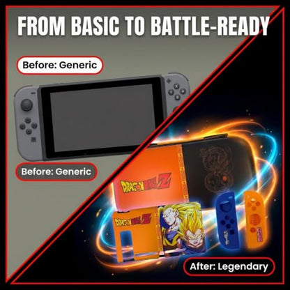Dragon Ball Z Joycons Switch 1 Accessories Bundle, Carrying Case, Joycon - color: Dragon Ball Z