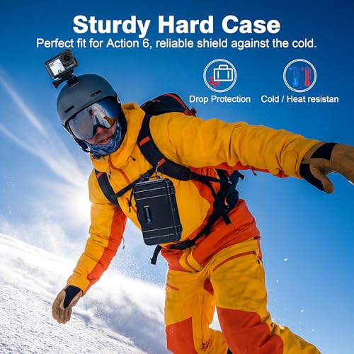 Lekufee Travel Waterproof Hard Case for DJI Osmo Action 6/5 Pro/4/3 Camera & Accessories(Bag&Case Only)