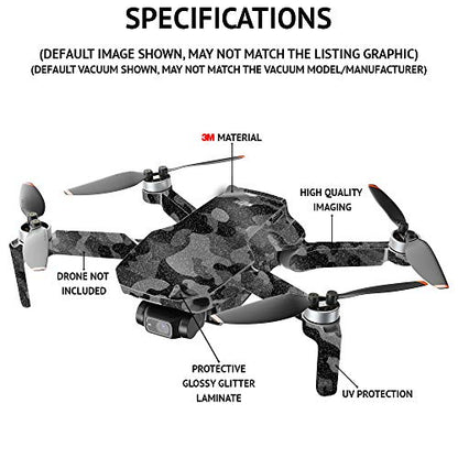 MightySkins Glossy Glitter Skin Compatible with DJI Mini 4 Pro - Scratched Up | Protective, Durable High-Gloss Glitter Finish | Easy to Apply