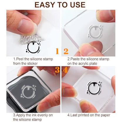 29 Pcs Acrylic Stamps for Crafting Card Making Supplies Set - style: 29Pcs Journal Clear Stamps