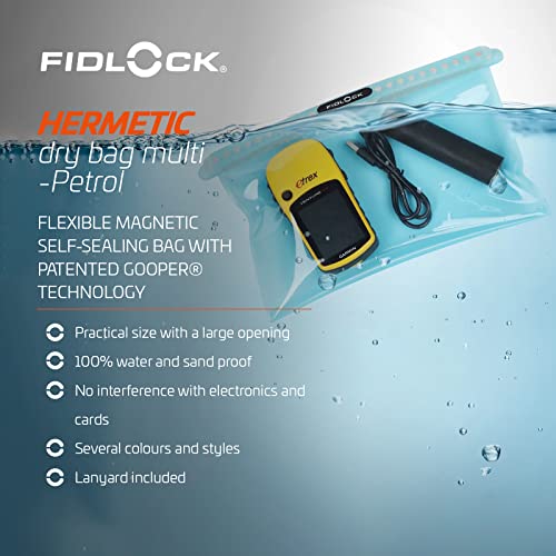 FIDLOCK Hermetic Dry Bag Flexible Magnetic Bag, Multi, Fabric Black - color: Fabric Black, size: Multi