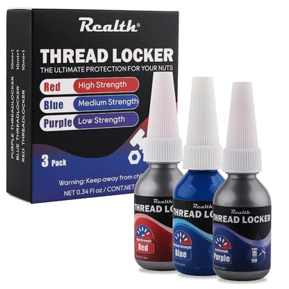Red Purple and Blue Lock Tight Threadlocker 10ml 3 Pack M222 M243 M271 - style: 3 Pack 10ML