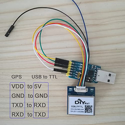 G28U7FTTL GPS Receiver Module w/Ceramic Antenna 1Hz NMEA-0183