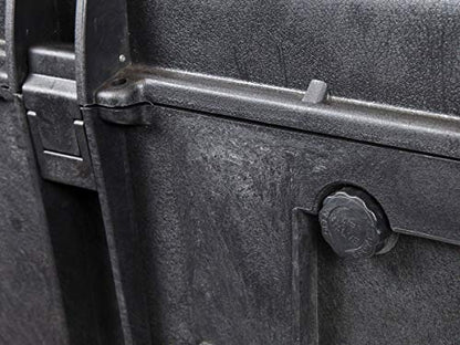 Monoprice Weatherproof Hard Case - 33 x 22 x 13 Inches, With Wheels and Customizable Foam, Shockproof, IP67, Ultraviolet And Impact Resistant Material, Black - Pure Outdoor Collection - color: Black, size: 111 Liter