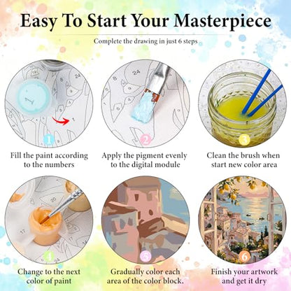 Lemon Tree Paint by Numbers Kit for Adults Without Frame 16x20 IN - color: OP-US05