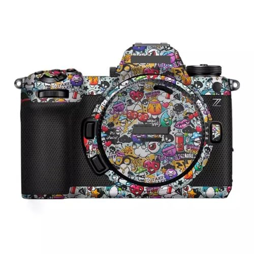 Z63 Nikonz6iii Camera Sticker Camera Decal Skins Z6 III Camera Skin Protector Anti-Scratch Wrap Cover for Nikon Z6III Mark III (Graffiti White) - color: Graffiti White