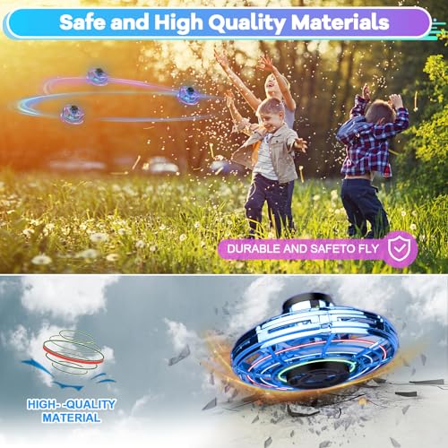 Vantexi Drone for Kids Flying Toys, 2026 Upgrade LED Fidget Spinner - color: Blue, size: 1 PC
