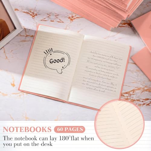 Mimorou 100 Pcs A5 Journals Notebooks Bulk,Flesh Pink,Lined - color: Flesh Pink, style: Lined
