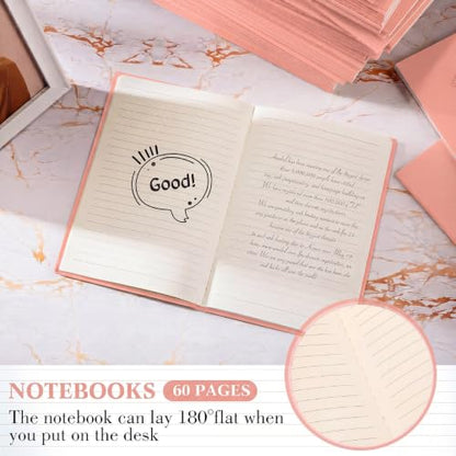 Mimorou 100 Pcs A5 Journals Notebooks Bulk,Flesh Pink,Lined - color: Flesh Pink, style: Lined