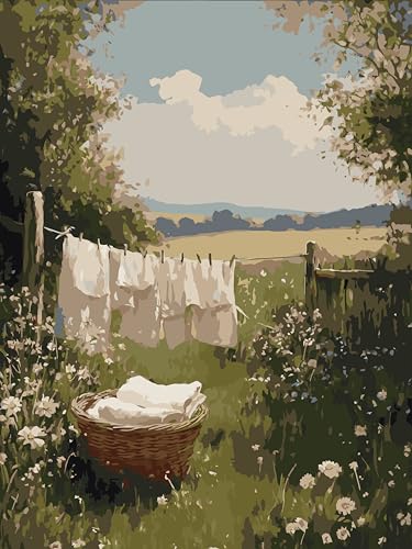 WUDWL Scenery Paint by Numbers Kit for Adults,Color By Numbers for Adults - color: YH03160