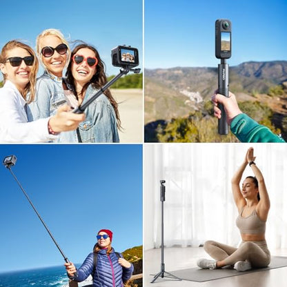 AKASO 47.2"/120cm Invisible Selfie Stick Tripod for 360 Action Camera