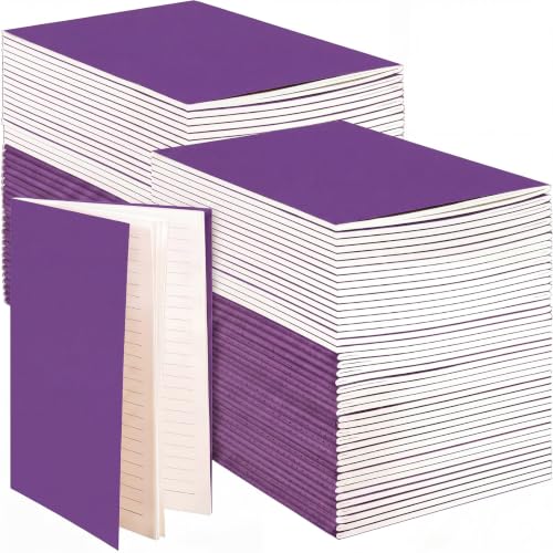 Mimorou 100 Pcs A5 Journals Notebooks Bulk,Purple,Lined - color: Purple, style: Lined