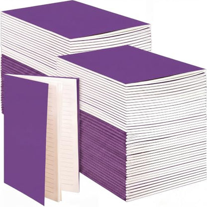 Mimorou 100 Pcs A5 Journals Notebooks Bulk,Purple,Lined - color: Purple, style: Lined