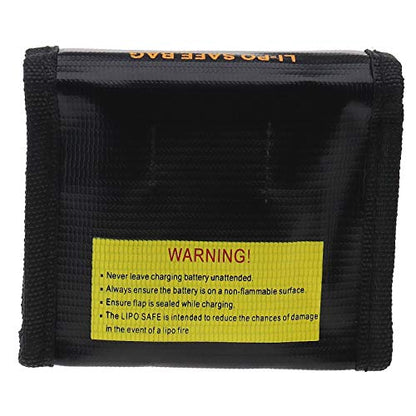Micro Traders Battery Safe Bag Storage Sack Pouch Fireproof Explosion-Proof Charge Protective Guard for 3Pc Li-po Battery Protection Compatible with DJI Mavic Mini