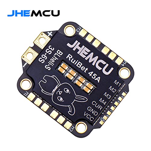 GoolRC JHEMCU RuiBet 45A BLHELI_S Dshot600 3-6S Brushless 4 in 1 ESC 30X30mm for FPV Freestyle Flight Controller Stack DIY Parts