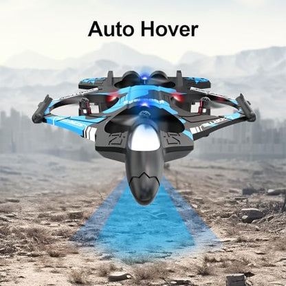 RC Plane with Camera,Build-in Screen,No Phone Needed,2 Batteries - color: screen blue