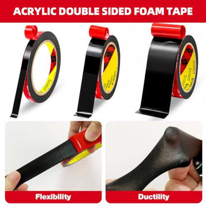 3M Double Sided Tape Heavy Duty 2in x 10ft, Removable Mounting Tape - size: 2in x 10ft