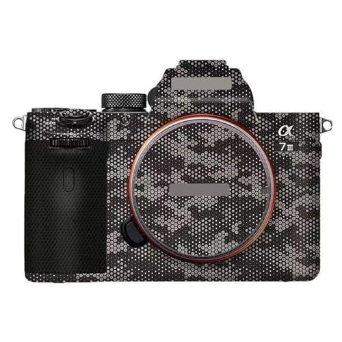 Camera Cover Skin Sticker for Sony A7III A7M3 A7R III Camera Protector Film Skin Anti-Scratch Protective Decoration A7 III A7R3(Mamba Titanium) - color: Mamba Titanium
