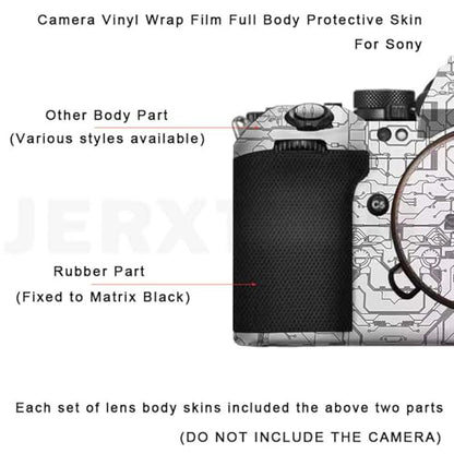 Premium Camera Premium Sticker Protective Film Anti-Scratch Skin for Sony FX3 ILME-FX3(Triangle Titanium) - color: Triangle Titanium