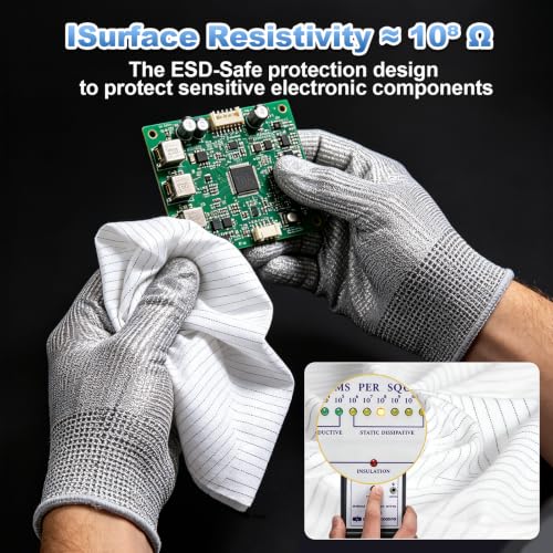 4" x 4" Anti-Static & Microfiber Wipes (100 Pcs, 200GSM) - size: 4" x 4" (Pack of 400)