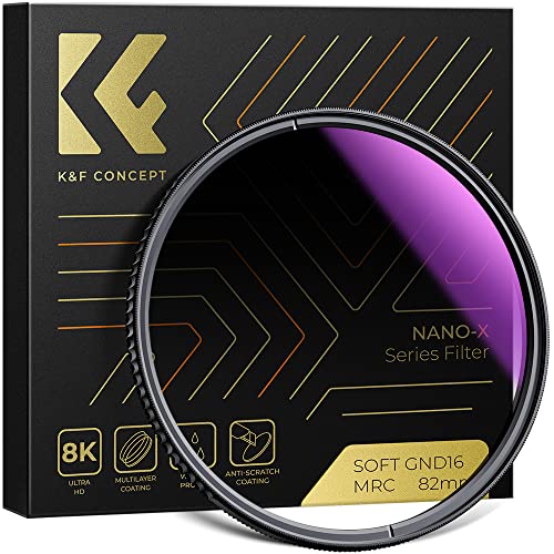 K&F Concept 62mm Soft GND8 (3 Stop) Graduated Neutral Density Lens Filter - size: 62mm
