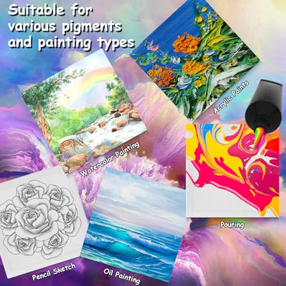 22PCS Mini Canvases for Painting – 5 x 5 in Bulk Small Square Stretched Canvases, 0.4 in Thick Blank Canvas for Students, Art Supplies, School & Home Crafts - size: 22PCS Mini Canvas -5x5ln