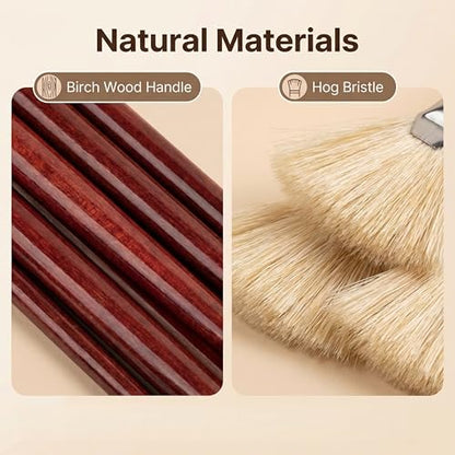 Fan Brush for Painting, 7-Piece Fan Brushes for Artists