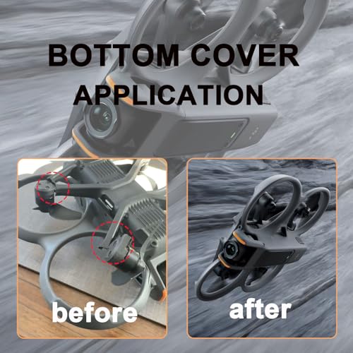 Bottom Shell Replacement for DJI Avata 2 Accessories,DJI Avata 2 Under Body Replacement/Bottom Cover/Frame Replacement,Original Drone Repair Parts(Without Body Screws)