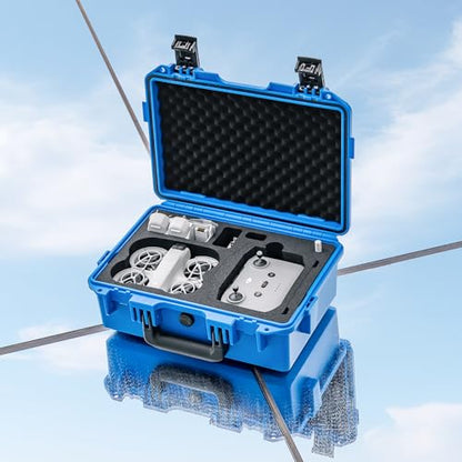 Lykus Titan N110 Waterproof Hard Case for DJI Neo 1 and DJI RC2/RC-N3 - color: Blue