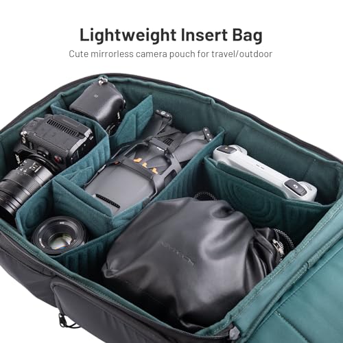 PGYTECH OneGo Drawstring Small Camera Bag Soft Cute Camera Pouch Handbag - color: Black